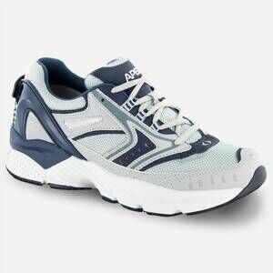 NEW APEX men's rhino runner active shoe in silver/navy